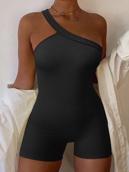 Elysia One-Shoulder Bodysuit – Studio to Street Elegance